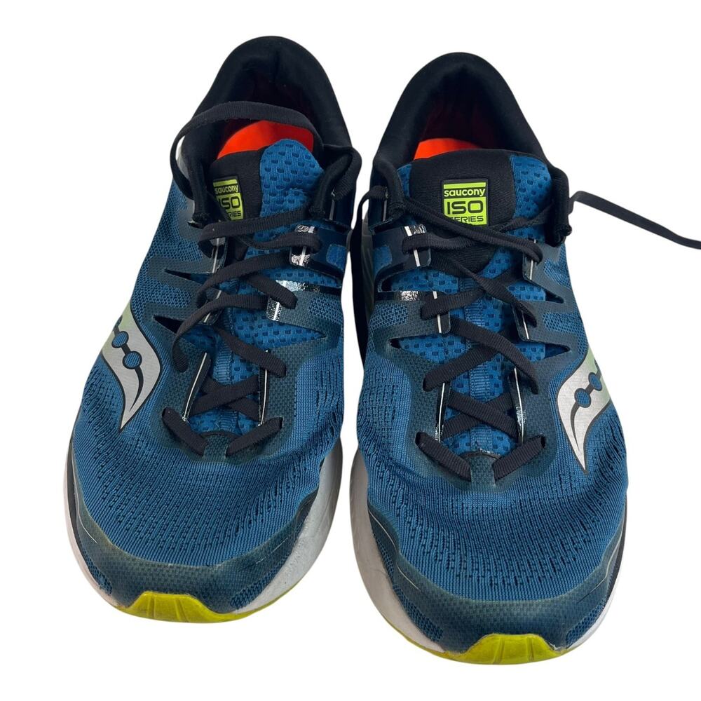 Saucony Guide ISO 2 Mens Running Shoes Blue Black Size 11.5 Stability Cushion